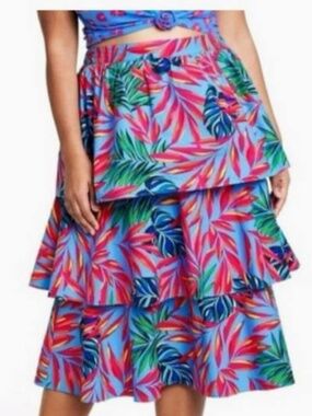 Tabitha Brown x Target tropical print skirt